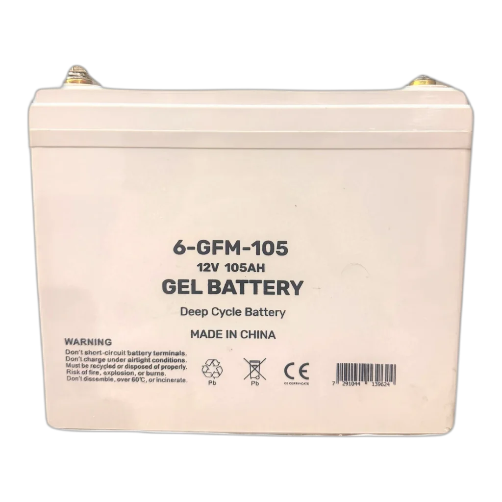 מצבר סמיקום 6GFM105 105Ah פריקה עמוקה