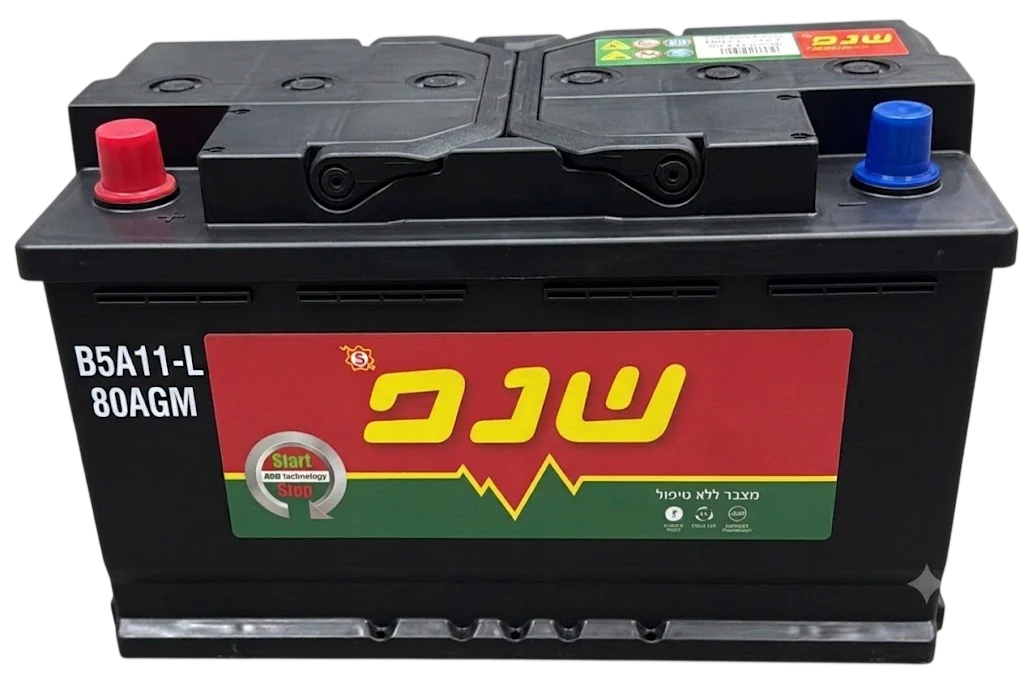 שנפ 80Ah L AGM