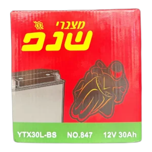 אופנוע שנפ YTX30L-BS 30Ah